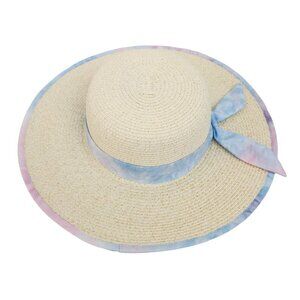 Sun N Sand New NWT UPF 50 Adjustable Blue Ribbon Sun Hat